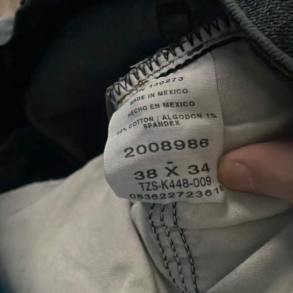 NWOT Lee Men’s Straight Leg Jean Pants Jeans Size 38x34 Casual Blue - Picture 4 of 6